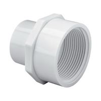 IPEX 435992 Reducing Pipe Adapter, 3/4 x 1/2 in, Socket x FPT, PVC, White, SCH 40 Schedule, 150 psi Pressure 