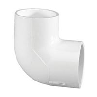 IPEX 435506 Pipe Elbow, 1/2 in, Socket x FPT, 90 deg Angle, PVC, White, SCH 40 Schedule, 150 psi Pressure 