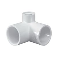 IPEX 235033 Side Outlet Elbow, 1/2 in, Socket x Socket x FNPT, PVC, White, SCH 40 Schedule, 600 psi Pressure 