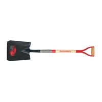 Razor-Back 2594300 Shovel, 9.62 in W Blade, Wood Handle, D-Grip Handle 
