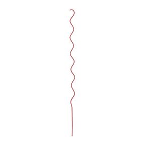 MIDWEST AIR TECHNOLOGY 901267RD6 Twisted Garden Stake, 60 in L, Steel, Red, Powder-Coated, Pack of 6