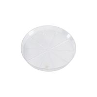Gardeners Blue Ribbon VS4 Plant Saucer, 4 in Dia, Round, Plastic, Clear, Pack of 50 