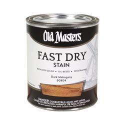 Old Masters 60804 Fast Dry Stain, Dark Mahogany, Liquid, 1 qt 