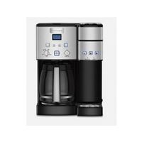 Cuisinart Coffee Center SS-16BKS 2-in-1 Coffeemaker, 12 Cups Capacity, 1200 W, Plastic, Black/Stainless Steel 