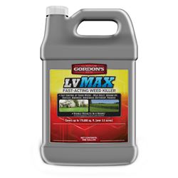 Gordons LV MAX 8831072 Fast-Acting Weed Killer, Liquid, Pump-Up Sprayer, Tow-Behind Sprayer Application, 1 gal, Pack of 4 