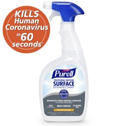 Purell 3342-06 Professional Surface Disinfectant, 32 fl-oz, Capped Bottle with 2 Spray Triggers, Liquid, Citrus, Pack of 6 