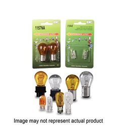 Peak 3457NALL-BPP Miniature Automotive Bulb, Halogen Lamp, Wedge, Amber/Red 