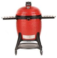 Kamado Joe Big Joe III Series KJ15041021 Charcoal Grill, 450 sq-in Primary Cooking Surface, Red, Smoker Included: Yes 
