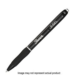 Sharpie S-Gel 2096156 Pen, Retractable, 0.7 mm Tip, Medium Tip, Black Ink, Gel Ink 6 Pack 