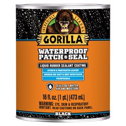 Gorilla 105342 Rubberized Spray Coating, Waterproof, Black, 16 oz, Pack of 6 