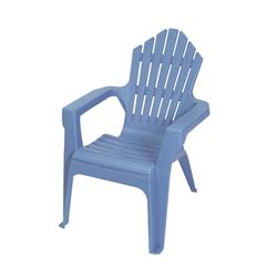 Gracious Living Kiddie Adirondack 11347-20PDQ Adirondack Chair, Resin Seat, Resin Frame, Blue Heaven Frame 