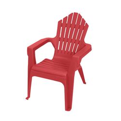 Gracious Living Kiddie Adirondack 11358-20PDQ Adirondack Chair, Resin Seat, Resin Frame, Red Explosion Frame 