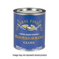 GENERAL FINISHES PTHF High-Performance Topcoat, Flat, Liquid, Clear, 1 pt, Can 