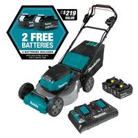 Makita XML08PT1 Brushless Commercial Lawn Mower Kit, Battery Included, 5 Ah, 18 V, Lithium-Ion, 21 in W Cutting 