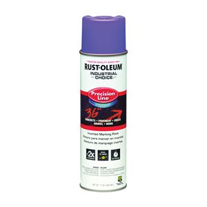 Rust-Oleum 1869838 Inverted Marking Spray Paint, Fluorescent Purple, 17 oz, Can