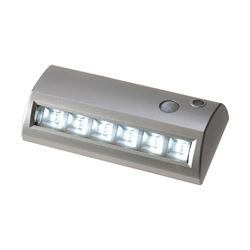 Light It 20032-301 Motion Activated Path Light, AA Battery, 6-Lamp, LED Lamp, 42 Lumens, 7000 K Color Temp, Plastic 
