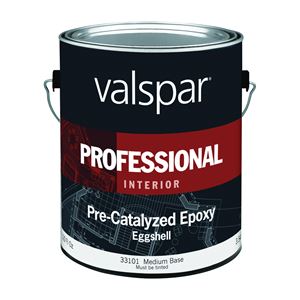 Valspar 045.0033101.007 Interior Paint, Eggshell Sheen, Medium, 1 gal, Can, 400 sq-ft Coverage Area, Pack of 4