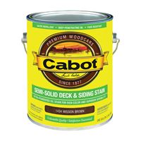 Cabot 140.0001434.007 Deck and Siding Stain, Mission Brown, Liquid, 1 gal, Pack of 4 