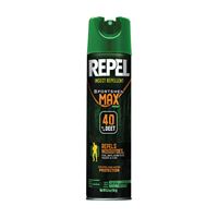 Repel Sportsmen Max HG-33801 Insect Repellent, 6.5 oz, Aerosol Can, Liquid, Pale Yellow, Deet, Ethanol 