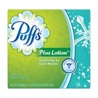 Puffs 34864 Facial Tissue, 8.4 in L, 8.2 in W, 2-Ply, Paper, Pack of 24 