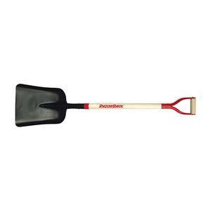 Razor-Back 79809 Scoop Shovel, 11-1/4 in W Blade, 14-1/2 in L Blade, Steel Blade, North American Hardwood Handle