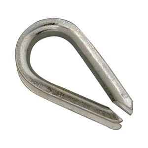Campbell T7670639 Wire Rope Thimble, 5/16 in Dia Cable, Malleable Iron, Electro-Galvanized, Pack of 10