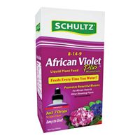 Schultz African Violet Plus SPF44900 Plant Food, 4 oz Bottle, Liquid, 8-14-9 N-P-K Ratio 