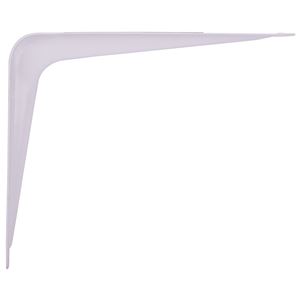 ProSource 21137PHL-PS Shelf Bracket, 40 lb/Pair, 5 in L, 4 in H, Steel, White, Pack of 20