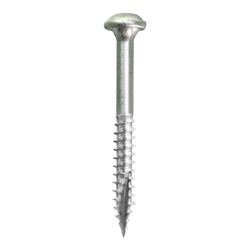 Kreg SML-F125 - 500 Pocket-Hole Screw, #7 Thread, 1-1/4 in L, Fine Thread, Maxi-Loc Head, Square Drive, Carbon Steel, 500/PK 