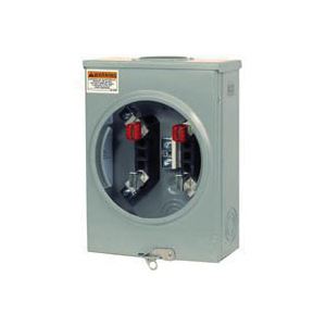 Siemens SUAT111-0PQG Meter Socket, 1 -Phase, 135 A, 600 V, 4 -Jaw, Overhead, Underground Cable Entry