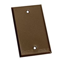 BWF 711AB-1 Cover, 4-9/16 in L, 2-13/16 in W, Steel, Bronze, Powder-Coated 