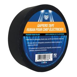IPG 5638 Gaffers Tape, 60 yd L, 1.87 in W, Black 