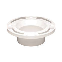 Oatey 43503 Closet Flange, 3, 4 in Connection, PVC, White, For: Most Toilets 