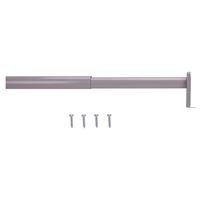 Prosource 21013ZCX-PS Adjustable Closet Rod, 30 to 48 in L, Steel, Silver 