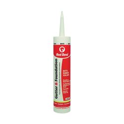 Red Devil 0697 Gutter and Foundation Sealant, White, Viscous Paste, 10.1 fl-oz Cartridge, Pack of 12 