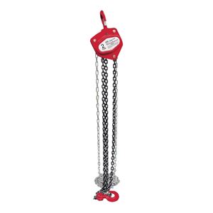 American Power Pull 400 Series 420 Chain Block, 2 ton, 10 ft H Lifting, 16-9/16 in Between Hooks