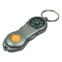 Vulcan 72-237 Key Ring Compass, Key Ring Ring, 7/8 in Dia Ring, Plastic Case, Gray, Pack of 36 