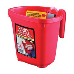 Handy Products BER-1500-CT Paint Cup, 1 pt, Plastic, Red 