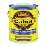 Cabot 800 Series 140.0000816.007 Solid Color Siding Stain, Natural Flat, New Cedar, Liquid, 1 gal, Can, Pack of 4 