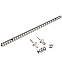 National Hardware N187-064 Track Extension Kit, 24 in L Track, Steel, Stainless Steel 