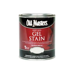 Old Masters 84304 Gel Stain, Rich Mahogany, Liquid, 1 qt, Can 