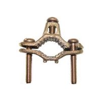 nVent ERICO CWP1JU Pipe Clamp, Clamping Range: 1/2 to 1 in, #10 to 2 AWG Wire, Silicone Bronze 