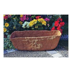 Landscapers Select T51550-3L Planter Liner, 24 in W, 9 in H, Rectangular, Natural Coconut, Brown, Pack of 10 