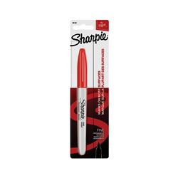 Sharpie 30102 Permanent Marker, Fine Lead/Tip, Red Lead/Tip 