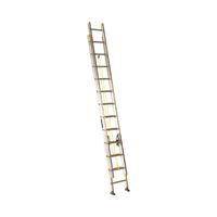 Louisville AE3224 Extension Ladder, 286 in H Reach, 250 lb, 1-1/2 in D Step, Aluminum 