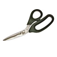 Crescent Wiss W8TA Utility Scissor, 8 in OAL, 4 in L Cut, Stainless Steel Blade, Straight Handle, Black Handle 