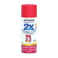 Rust-Oleum 249068 Spray Paint, Satin, Paprika, 12 oz, Can 