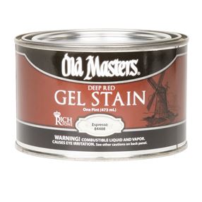 Old Masters 84404 Gel Stain, Espresso, Liquid, 1 qt