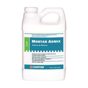 Custom AMA2 Thin-Set and Mortar Admix, Liquid, 2.5 gal, Bottle, Pack of 2