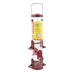 Stokes Select 38032 Bird Feeder, 18 in H, 2.5 qt, Polycarbonate, Red/Yellow, Hanging Mounting 